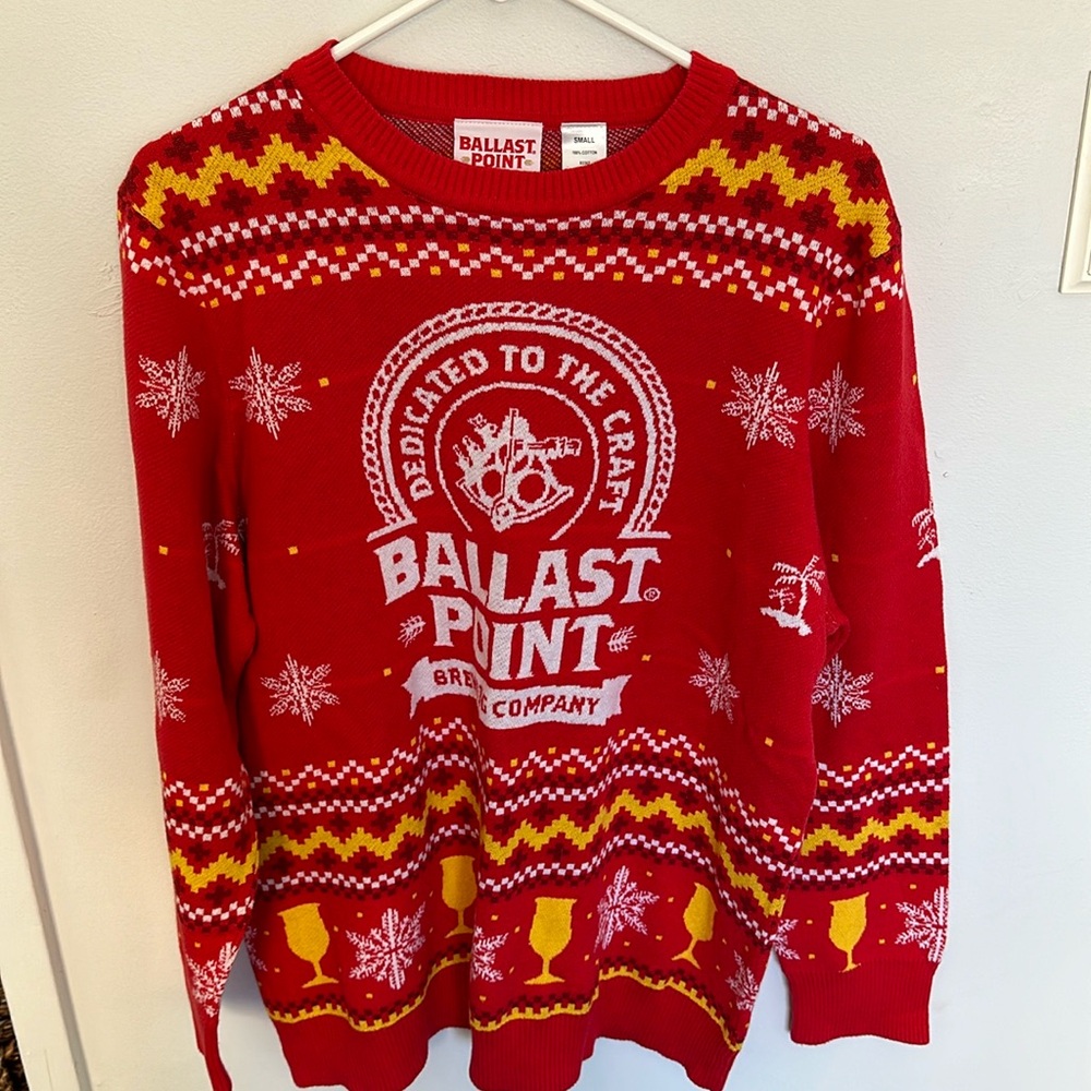Ballast Point Ugly Christmas Sweater. Size Small unisex